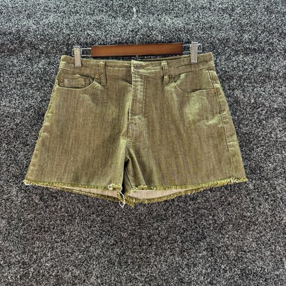 Frye Women’s shorts, green denim, size 8, heritage‎ olive - Picture 1 of 8